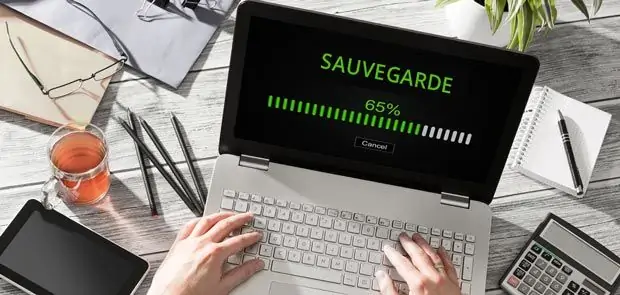 Sauvegarde des données (Sur disque du externe vendu)